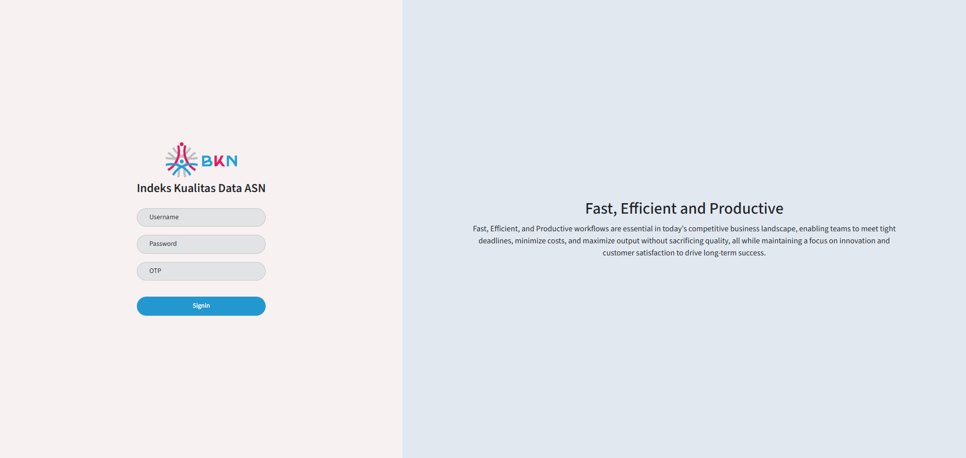 Sistem Satu Data - BKN